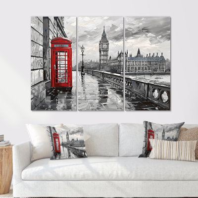 Yoann - City London Wall Ar Wall Art Print Set