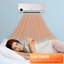 HOMCOM 1000W 6824 BTU Electric Wall Mounted Space Heater with Adjustable Thermostat