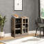 Armoire à vin Wine - Keep Your Organized, Design élégant, buffet l 31 po x H 36,25 po avec plus d'espace, poids de tablette de 11 lb, finition brune