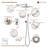 Calder Complete Shower System with Rough in-Valve-61901559