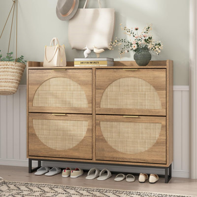 24 Pair Shoe Storage Cabinet