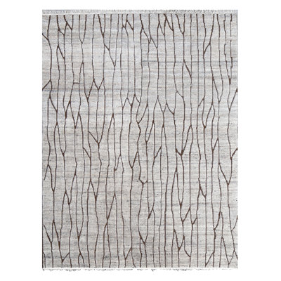 Rectangle Hand Knotted Wool Area Rug