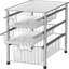 Stackable 3-Tier Sliding Basket Organizer Drawer, Chrome