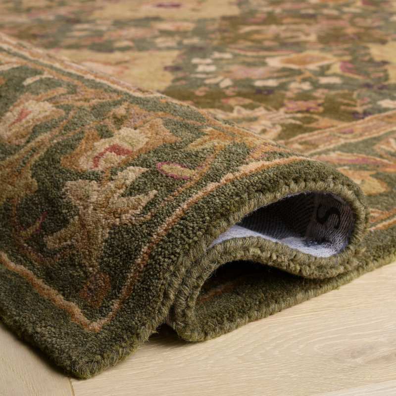 Tapis oriental en laine touffeté à la main Dunbar, Rectangle 2 pi x 3 pi