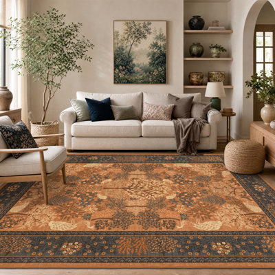 Tapis lavable Peacock Botanical