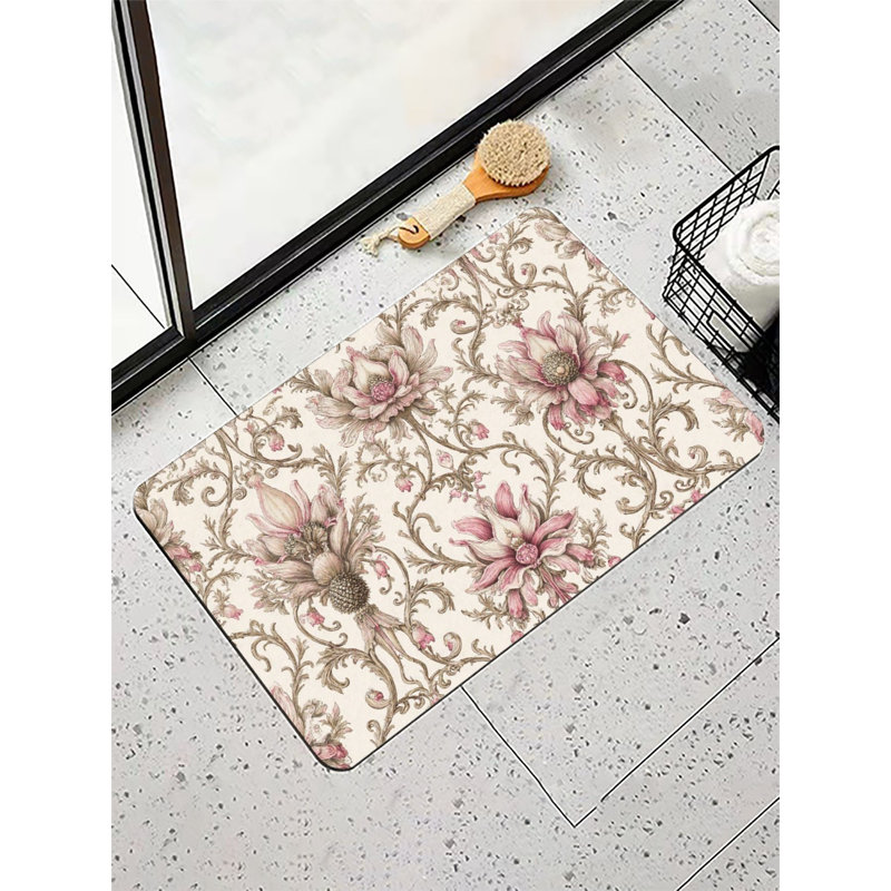 Tapis pour salle de bain rétro 16 "x 24"