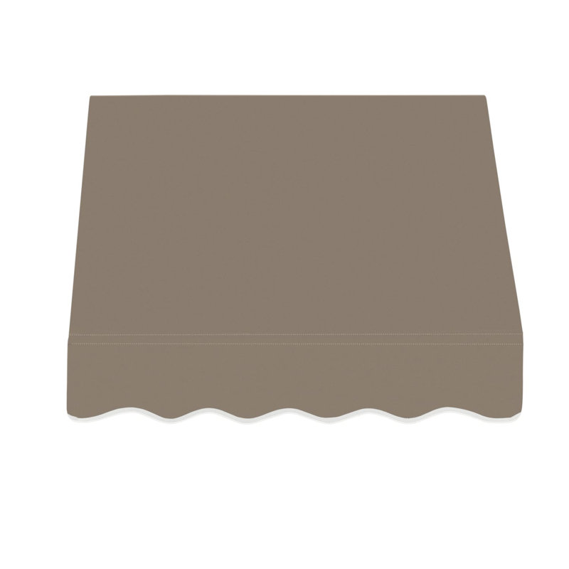 Auvent fixe en tissu acrylique San Francisco Awntech, H 16 po x l 40,5 po x P 30 po, Taupe