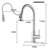 Brushed Nickel Pull-Down Kitchen Faucet - Single Hole Deck Mount With Stainless Steel Sprayer & Single Handle Control​