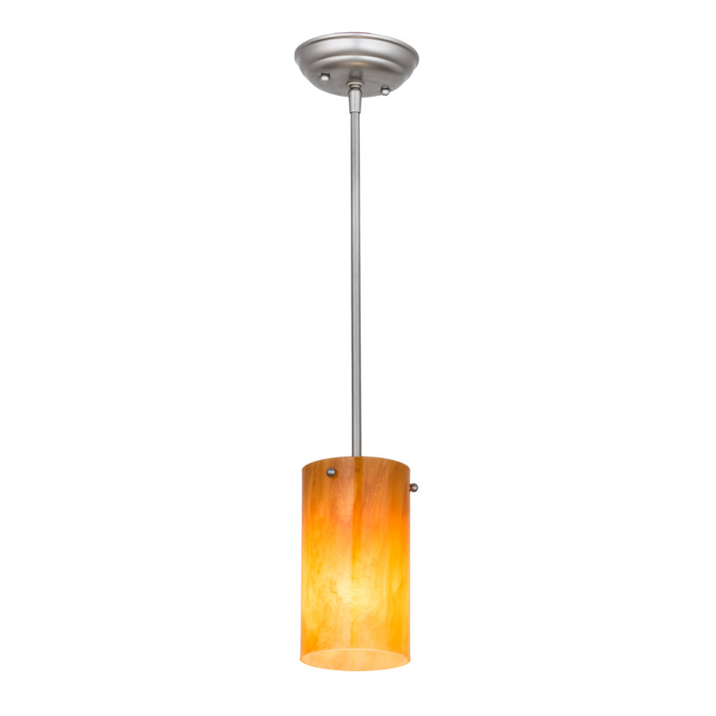 Luminaire suspendu cylindrique simple à 1 lumière Andelynn