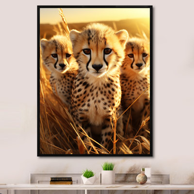 Photo Of Cheetah Chase II - Leopard/Cheetah Animal Wall Art
