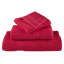Serviettes de bain de qualité supérieure vidaXL "SOLund" 4 pièces rouge 100 x 150 cm 600 g / m²-115593242