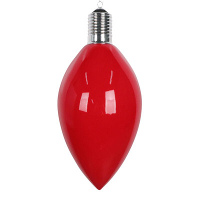 Ornement en forme d'ampoule en mastic.