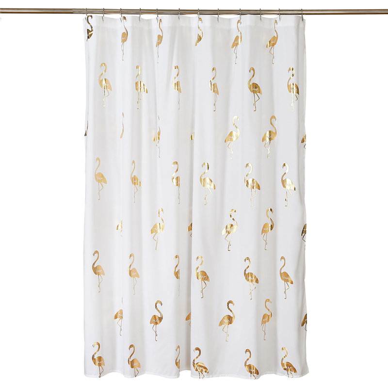 Rideau de douche simple Flamingo Flamingo