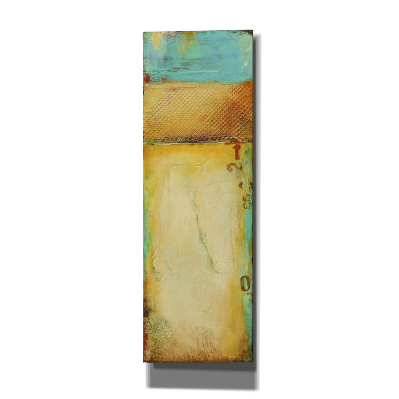 «Old Island Harbor II» par Erin Ashley, estampe numérique sur toile, H 36 po x l 12 po x P 1,5 po