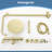 Wall Mount Solid Brass 3-Function Rust-free Outdoor Shower with Handheld Shower with Footwash Spout-91355996