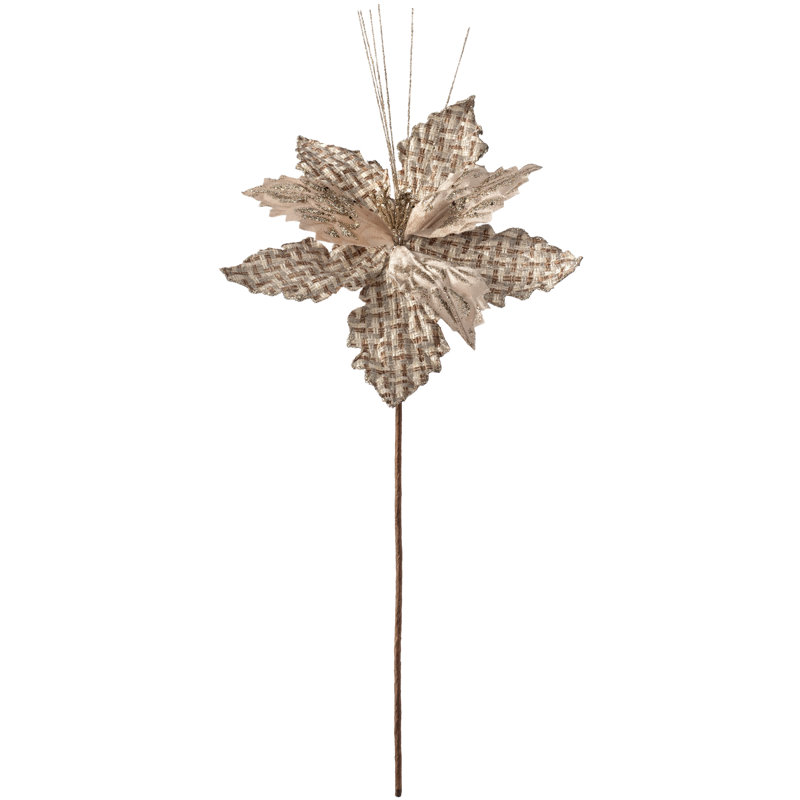 Fabric Poinsettia Arrangement