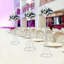 3 pots de fleurs de mariage modernes en forme de sablier-107731970