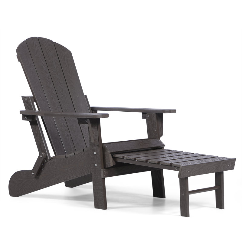 Chaise Adirondack pliante Hurley Morphew, Espresso