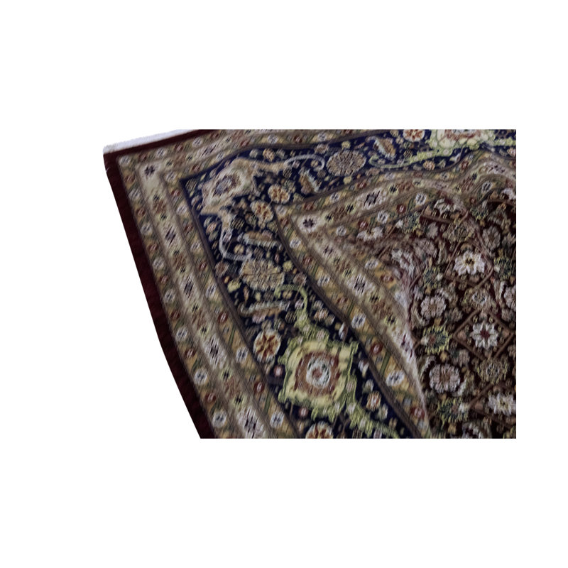 Manchuria Hand-Knotted Wool Oriental Area Rug In Black/Olive
