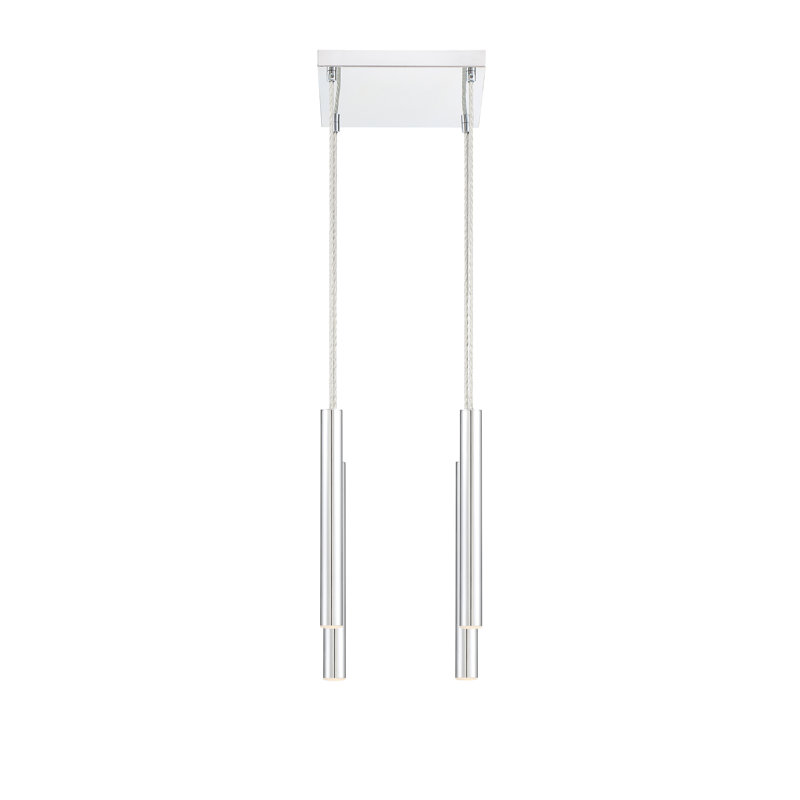 Bowning 4 - Light LED Cluster Pendant, Chrome