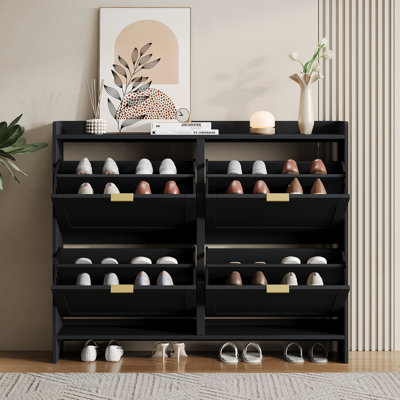 16 Pair Flip Down Shoe Storage