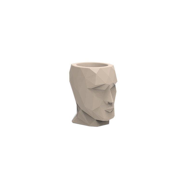 Adan Planter, 7" H x 5" W x 7" D, Cream