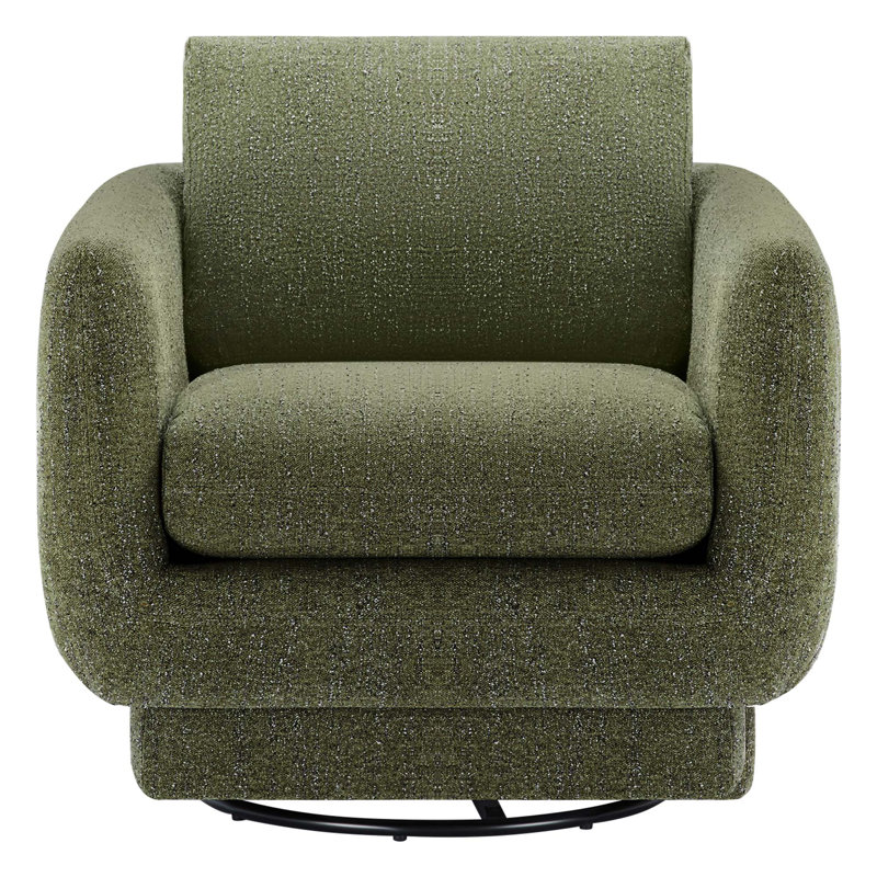 Ramel 33'' Wide Swivel Armchair, Mellow Forest