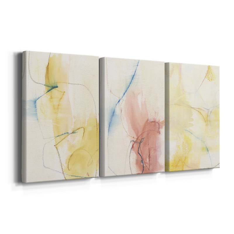 Barxan I  -Custom Wrapped Gallery Canvas - 3 Pieces, 36" H x 72" W