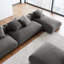 Canapé modulaire rembourré en tissu avec repose-pieds 4 pièces Solace-101704602