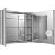 Verdera® Aluminum Medicine Cabinet with Adjustable Magnifying Mirror and Slow-Close Door