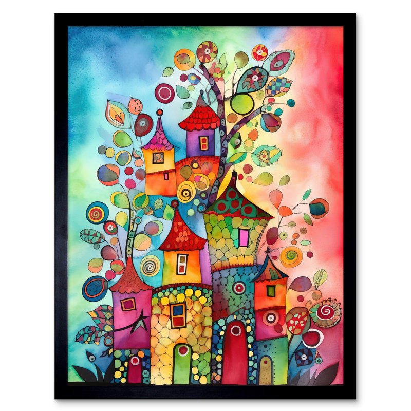 Country Houses Concept - Single Picture Frame Print