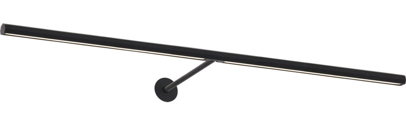 Plural Faceted Picture Light, Nightshade Black, 0.7" H x 30" W x 8.9" D, 20.8