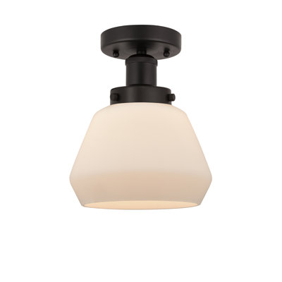 Cahn Glass Semi Flush Mount