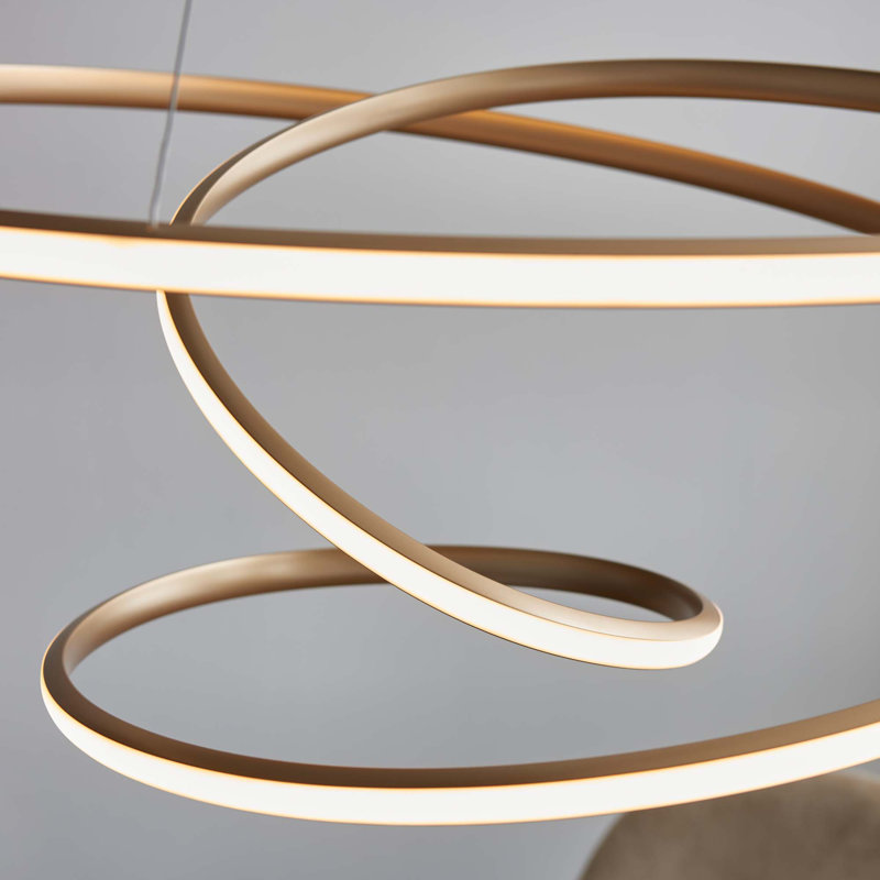 Kupar 1 - Light Unique/Statement LED Chandelier, 60 - 186 Cm H x 85 Cm W x 85 Cm D