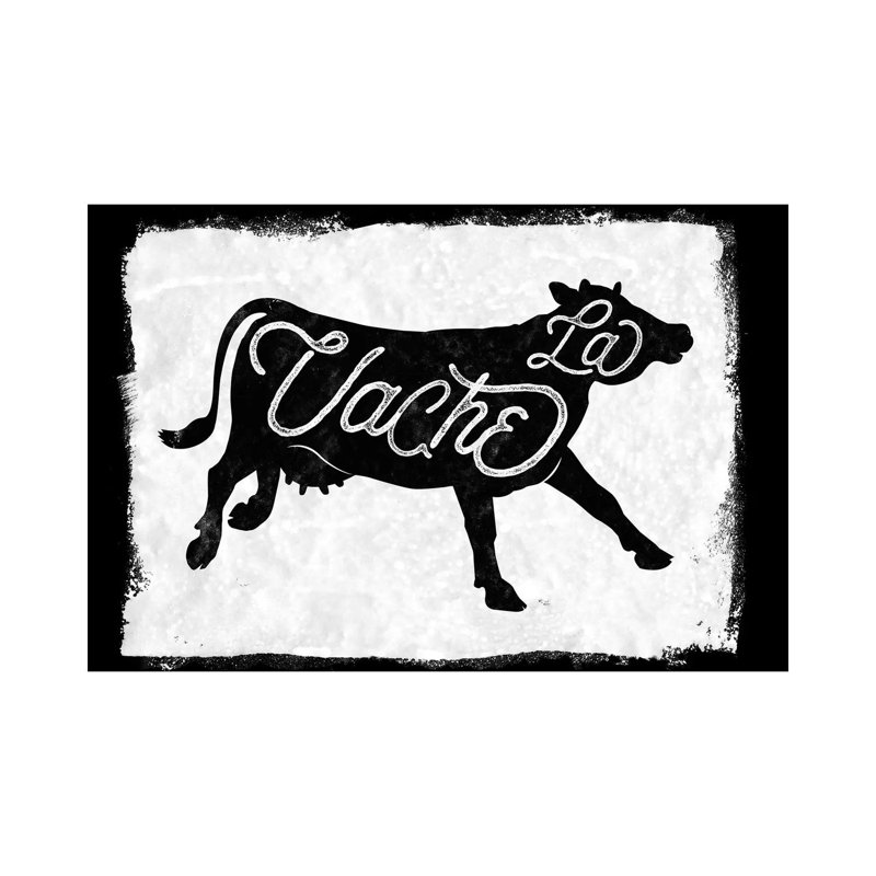 La Vache by 33 Broken Bones - Wrapped Canvas Print, 66.04 cm H x 45.72 cm W x 3.175 cm D