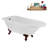 62" Streamline Clawfoot Tub,Tray,Drain, Clawfeet-101628986-102218228