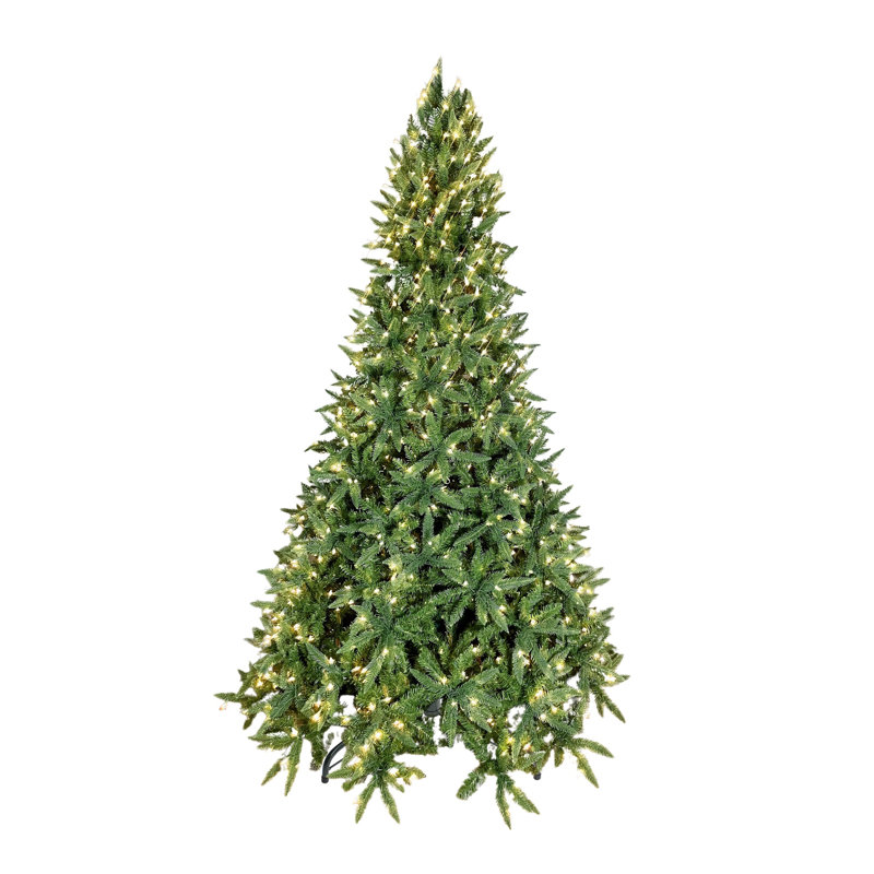 Sapin de Noël artificiel éclairé 90 pi Jahmi - support inclus, 7.5'