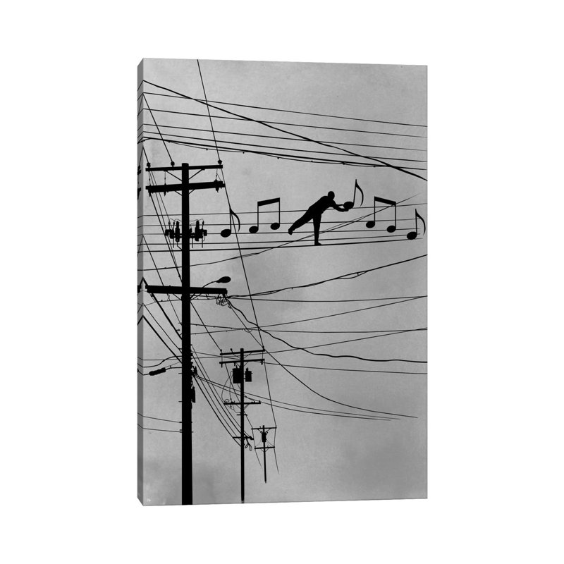 «High Notes» par Rob Dobi - impression d'art graphique, Toile tendue, Pas de tapis, H 18 po x l 12 po x 1,5 po