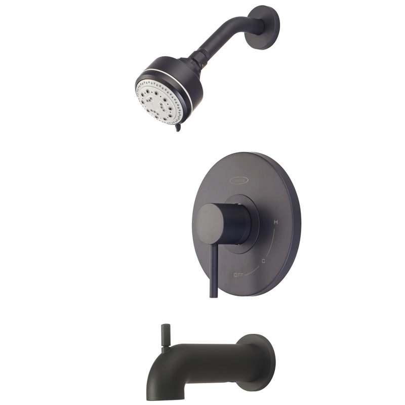 Robinet de douche à poignée simple, Noir