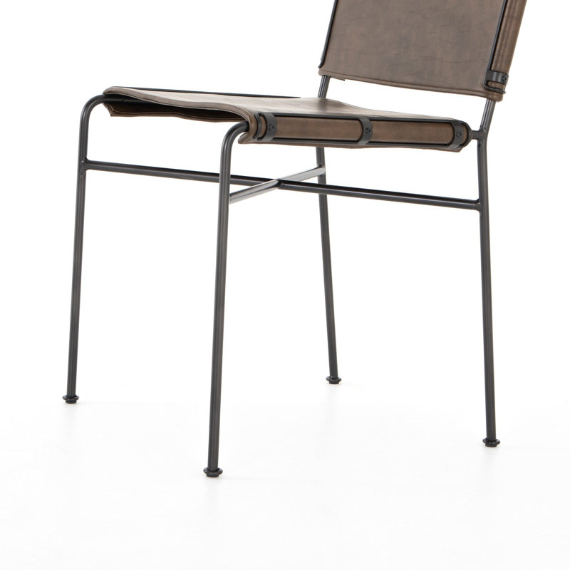 Chaise rembourrée Loralee, Brun délavé