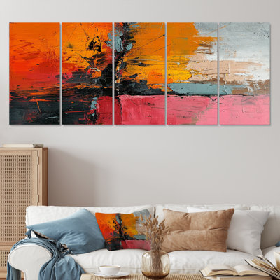 Southern Melancholy - Abstract Wall Art For Living Room 5 Piece