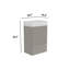 Meuble-lavabo de salle de bain autoportant avec portes à fermeture douce (ensemble KD) - sans le lavabo-112367413