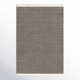 Rylee Solid Color Flatweave Wool Area Rug in Taupe
