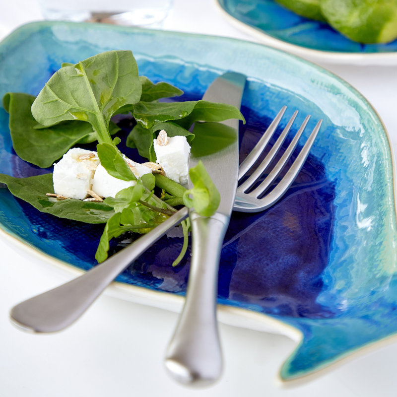 Dori Stoneware Platter, 1.5" H x 7.5" W x 12" L