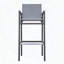 Noverra Outdoor Patio Barstool with PVC-coated polyester Sling and Wood Accents
