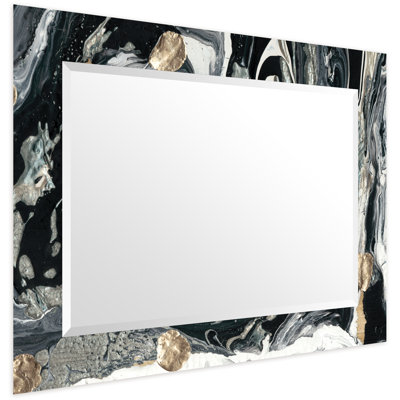 Cosgrove Modern Beveled Wall Mirror on Tempered Glass