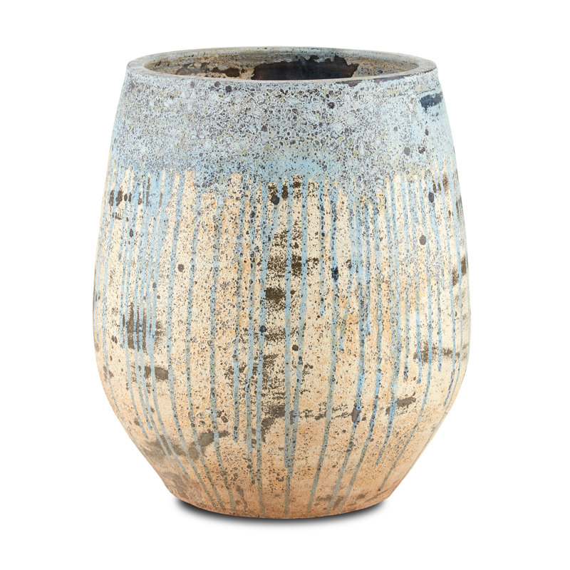 Pot à fleurs en terre cuite Sicilia, H 23,5 po x l 20 po x P 20 po