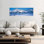 Tirol, autrichienne paisible, paysage abstrait d'hiver, art mural