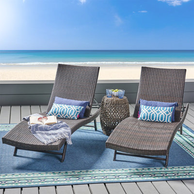 Kauai Wicker Chaise Set Of 2