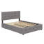 Grand lit plateforme tapissier avec deux tiroirs et un lit gigogne coulissant-818157780